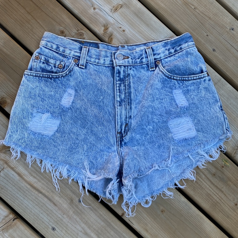 Levi's Light Blue Jean Shorts